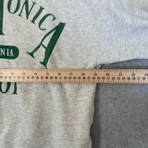 Abercrombie & Fitch Crewneck Sweatshirt Santa Monica Preppy Gray Size S - Picture 7 of 8